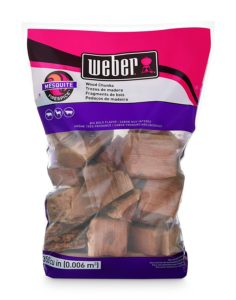 Weber-Stephen Products 17150 Mesquite Wood Chunks, 350 cu. in. (0.006 cubic meter)