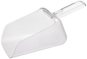 Rubbermaid Commercial FG9F7600CLR Bouncer Contour Scoop for Ingredient Bins, 64-Ounce, Clear