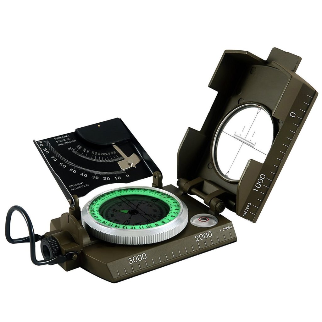 Eyeskey Multifunction Military Army Sighting Compass with Inclinometer for Camping Hiking