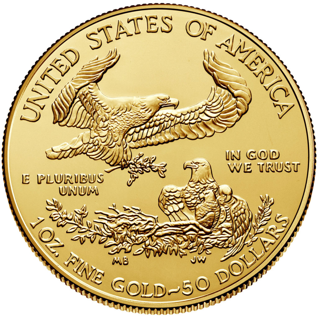 $50 1oz Gold American Eagle (Random Date) BU
