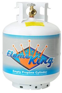 Flame King YSN-201 20-Pound Steel Propane Cylinder With Type 1 Overflow Protection Device Valve