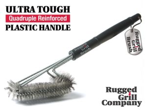 BBQ Grill Brush - FLASH SALE - Redesigned 18” Rugged Grill Brush - BEST VALUE ON AMAZON - Industrial Strength Grill Brush - Large Stainless Steel Surface - 100%