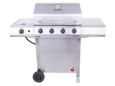 Char-Broil 463352521 Performance 4-Burner Cart Style Liquid Propane Gas Grill, Stainless Steel