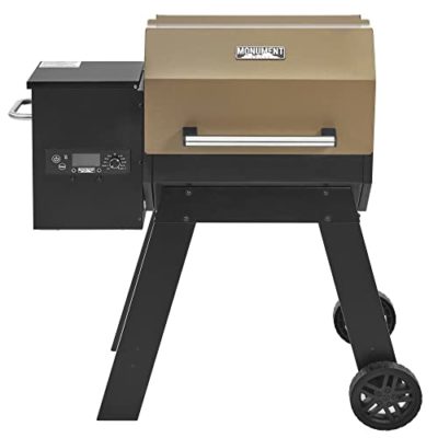 Monument Grills Octagonal Column Wood Pellet Grill Outdoor Smoker , Sturdy , Heat Insulation, 530 Sq-In Cooking Area