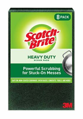 Scotch-Brite Scour pad Heavy Duty, Green, 8