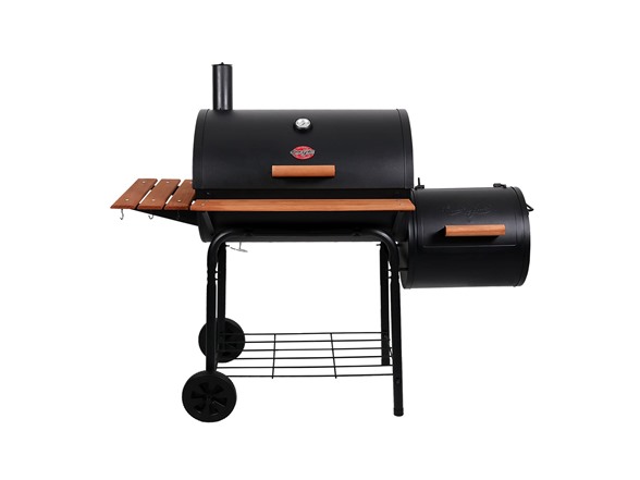 Char-Griller E1224 Smokin Pro 830 Square Inch Charcoal Grill with Side Fire Bo