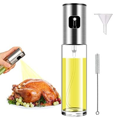 ZEREOOY Oil Sprayer for Cooking Olive Oil Sprayer Mister for Air Fryer Vegetable Vinegar Oil Portable Mini Kitchen Gadgets for Baking,Salad,Grilling,BBQ,Roasting (One Piece)