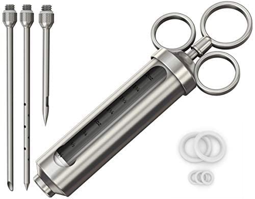 Cave Tools Stainless Steel Marinade Injector Kit, 304 Stainless Steel