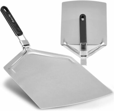 Extra Large Stainless Steel Pizza Peel with Folding Handle