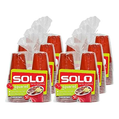 Solo Cup Company Red Party 16oz Plastic Cups, 6-packs of 30ct (180 total cups)