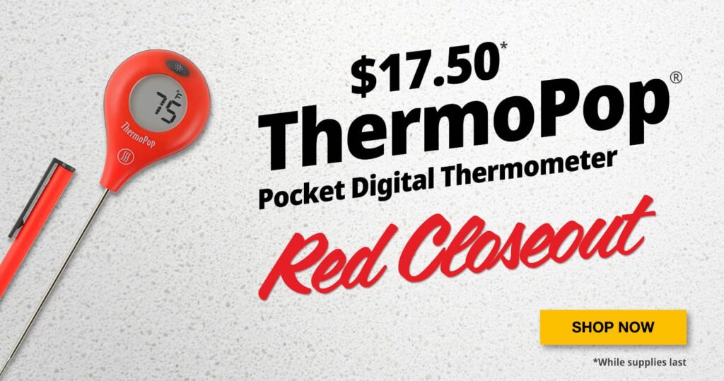 ThermoWorks ThermoPop Red Closeout – on sale for $17.50