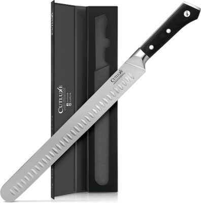 CUTLUXE Slicing Carving Knife – 12" Brisket Knife, Razor Sharp Meat and BBQ Knife – High Carbon German Steel – Full Tang & Ergonomic Handle Design – Artisan Series