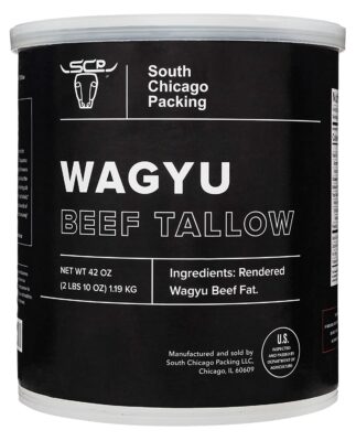 South Chicago Packing Wagyu Beef Tallow, 42 Ounces, Paleo-friendly, Keto-friendly, 100% Pure Wagyu