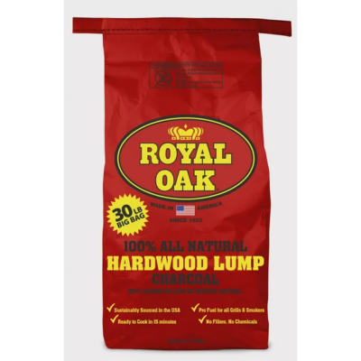Royal Oak 100% All Natural Hardwood Lump Charcoal 30 LBS