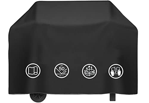 Grill Cover, BBQ Cover 58 inch, 600D Waterproof Gas Grill Cover, Barbecue Cover UV Resistant , Rip Resistant