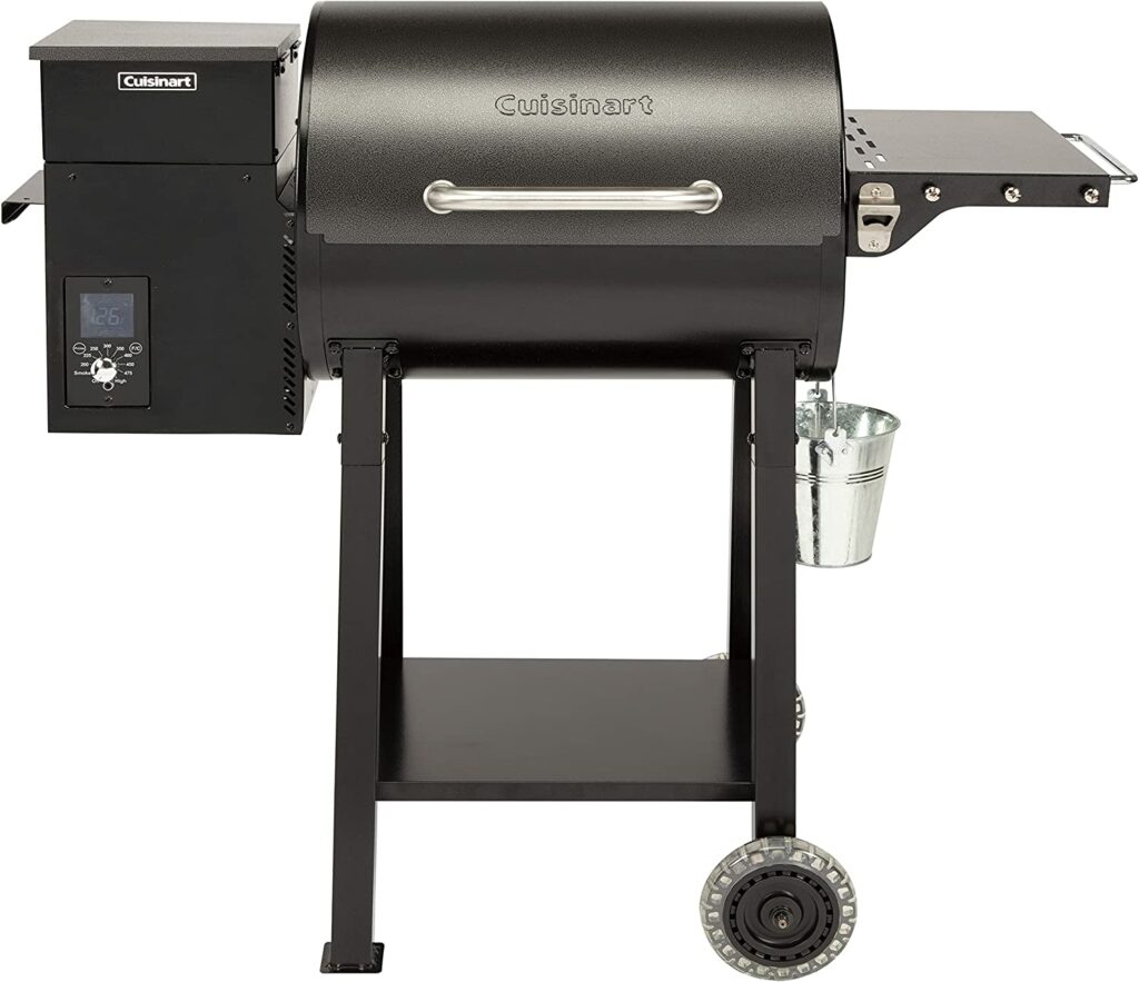 Cuisinart CPG-465 Portable Wood Pellet Grill & Smoker with Digital Controller, 465 sq. inch Cooking Space, 8-in-1 Cooking Capabilities - Smoke, BBQ, Grill, Roast, Braise, Sear, Bake, & Char-Grill