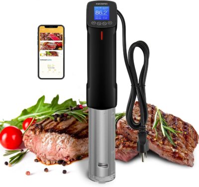 Inkbird Sous Vide Precision Cooker ISV-100W | 1000 Watts WIFI Sous-Vide Cooking Cooker Immersion Circulator | Preset Recipes on APP and Thermal Immersion Sous Vide Machines (American Standard)