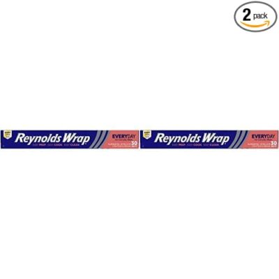 Reynolds Wrap Aluminum Foil, 30 sq ft (Pack of 2) 