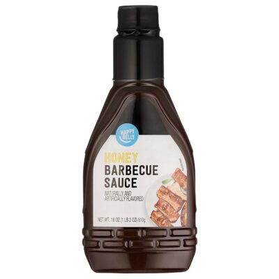 Amazon Brand - Happy Belly Honey BBQ Sauce, 18 Oz