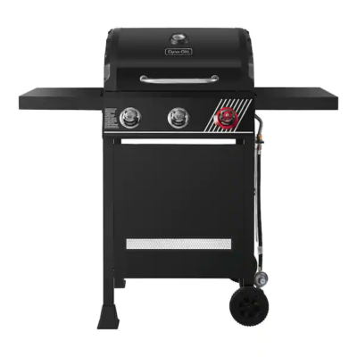 3-Burner Propane Gas Grill in Matte Black with TriVantage Multi-Functional Cooking System
