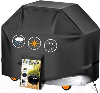 Aoretic Grill Cover, 58inch BBQ Gas Grill Cover, Waterproof,Anti-UV Material with Elastic Velcro & Adjustable Rope for Weber Char-Broil Monument, Brinkmann Dyna-glo Nexgrill Megamaster MASTERCOOK