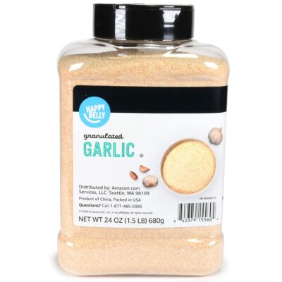 Amazon Brand - Happy Belly Granulated Garlic, 24 Ounce