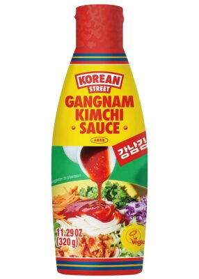 Korean Street Gangnam Kimchi Sauce 11.29 OZ / 320g - Punchy Flavors Combined Sour, Salty, and Spicy Flavors Light and Crisp, Unique Blend of Aromatic Spices, Versatile Sauce for Dishes