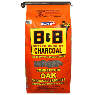 B&B Charcoal 17.6 lb All-Natural Oak Charcoal Briquets