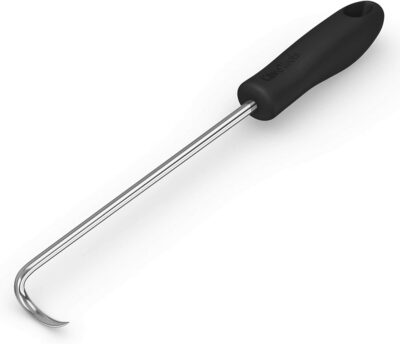 Cave Tools Food Flipper and Meat Hook for Grilling, Flipping, and Turning Vegetables and Meats BBQ Grill and Smoker Accessories, Right-Handed, 12 in 