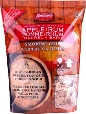 MacLean's Outdoor Wood BBQ Smoking Chips, Apple and Rum Barrel