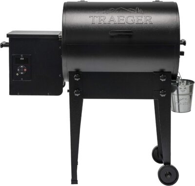 Traeger Grills Tailgater 20 Portable Wood Pellet Grill and Smoker, Black, 300 sq in
