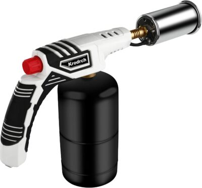 POWERFUL Cooking Fire Gun Grill Gun, Propane Torch, Cooking Torch, Sous Vide, Charcoal Lighter, Campfire Starter, Culinary Kitchen Grill Gun Propane Torch (Propane Tank Not Included)