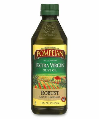 Pompeian Robust Extra Virgin Olive Oil, First Cold Pressed, Full-Bodied Flavor, Perfect for Salad Dressings & Marinades, 16 FL. OZ.