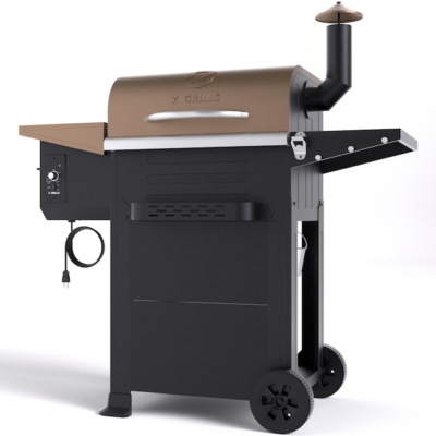 Z GRILLS ZPG-6002B 573 sq in Bronze Pellet Grill and Smoker | 7-IN-1 BBQ Wood Fire Grill | Digital Temperature Control | Warranty Included